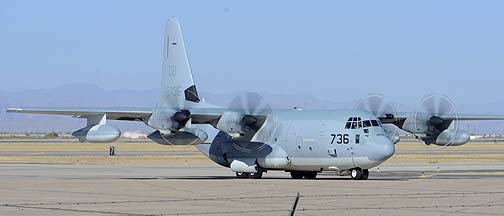 US Marine Corps Lockheed KC-130J Hercules BuNo 165736 of VMGR-352, June 9, 2011